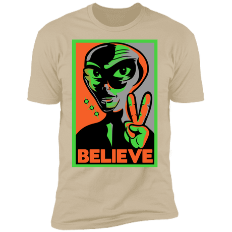 T-Shirts Sand / S Believe Men's Premium T-Shirt