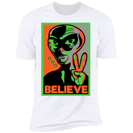 T-Shirts White / S Believe Men's Premium T-Shirt