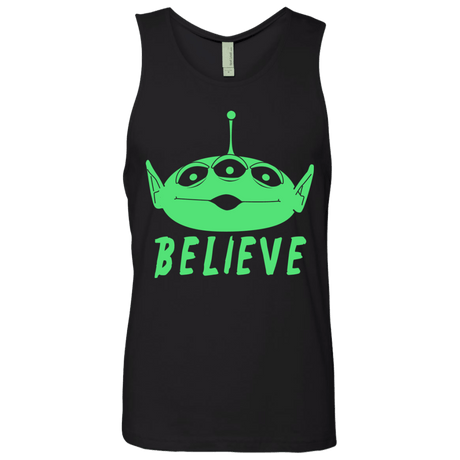 T-Shirts Black / S Believe Men's Premium Tank Top