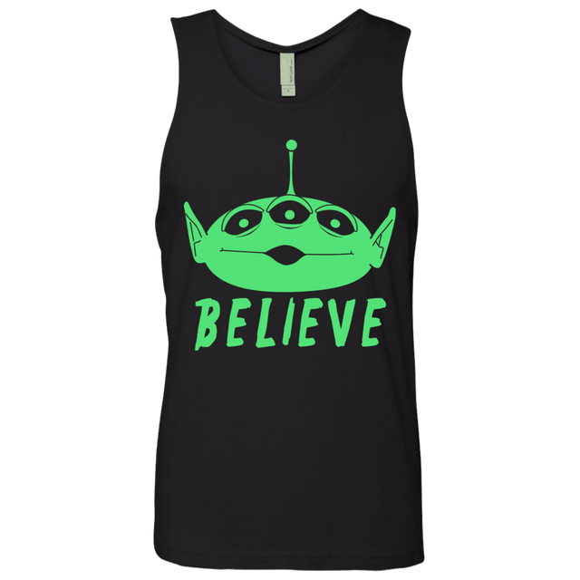 T-Shirts Black / S Believe Men's Premium Tank Top