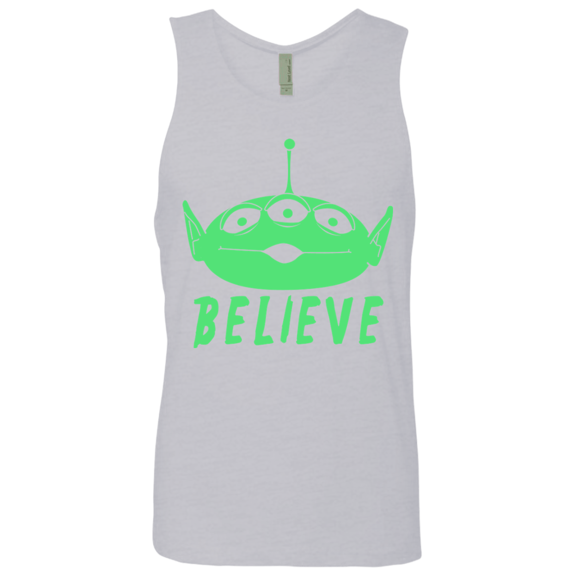 T-Shirts Heather Grey / S Believe Men's Premium Tank Top