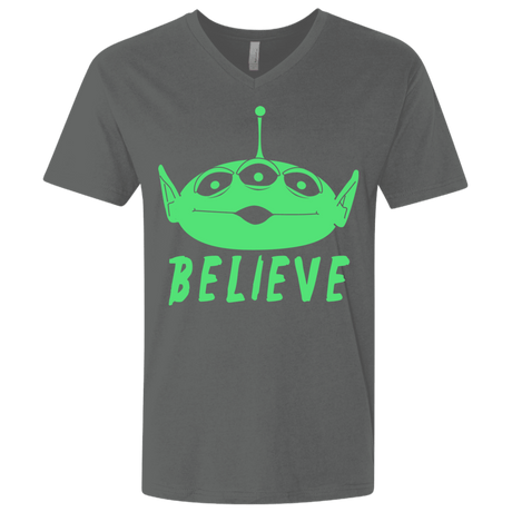 T-Shirts Heavy Metal / X-Small Believe Men's Premium V-Neck
