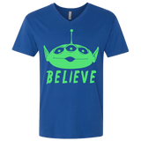 T-Shirts Royal / X-Small Believe Men's Premium V-Neck