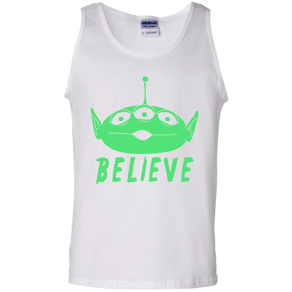 T-Shirts White / S Believe Men's Tank Top