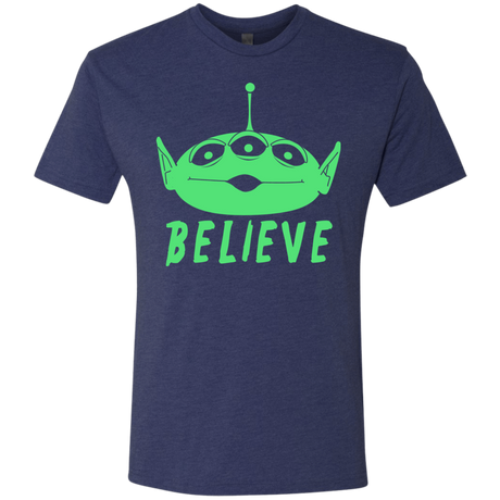 T-Shirts Vintage Navy / S Believe Men's Triblend T-Shirt