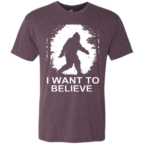 T-Shirts Vintage Purple / Small Believe Men's Triblend T-Shirt