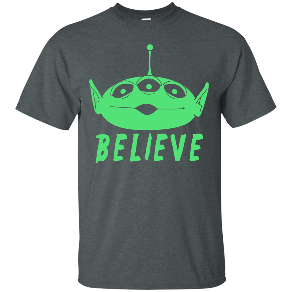 T-Shirts Dark Heather / S Believe T-Shirt