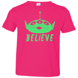 T-Shirts Hot Pink / 2T Believe Toddler Premium T-Shirt