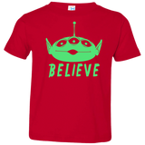 T-Shirts Red / 2T Believe Toddler Premium T-Shirt