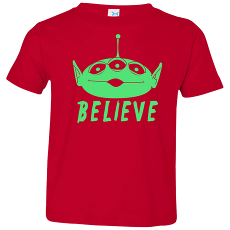 T-Shirts Red / 2T Believe Toddler Premium T-Shirt