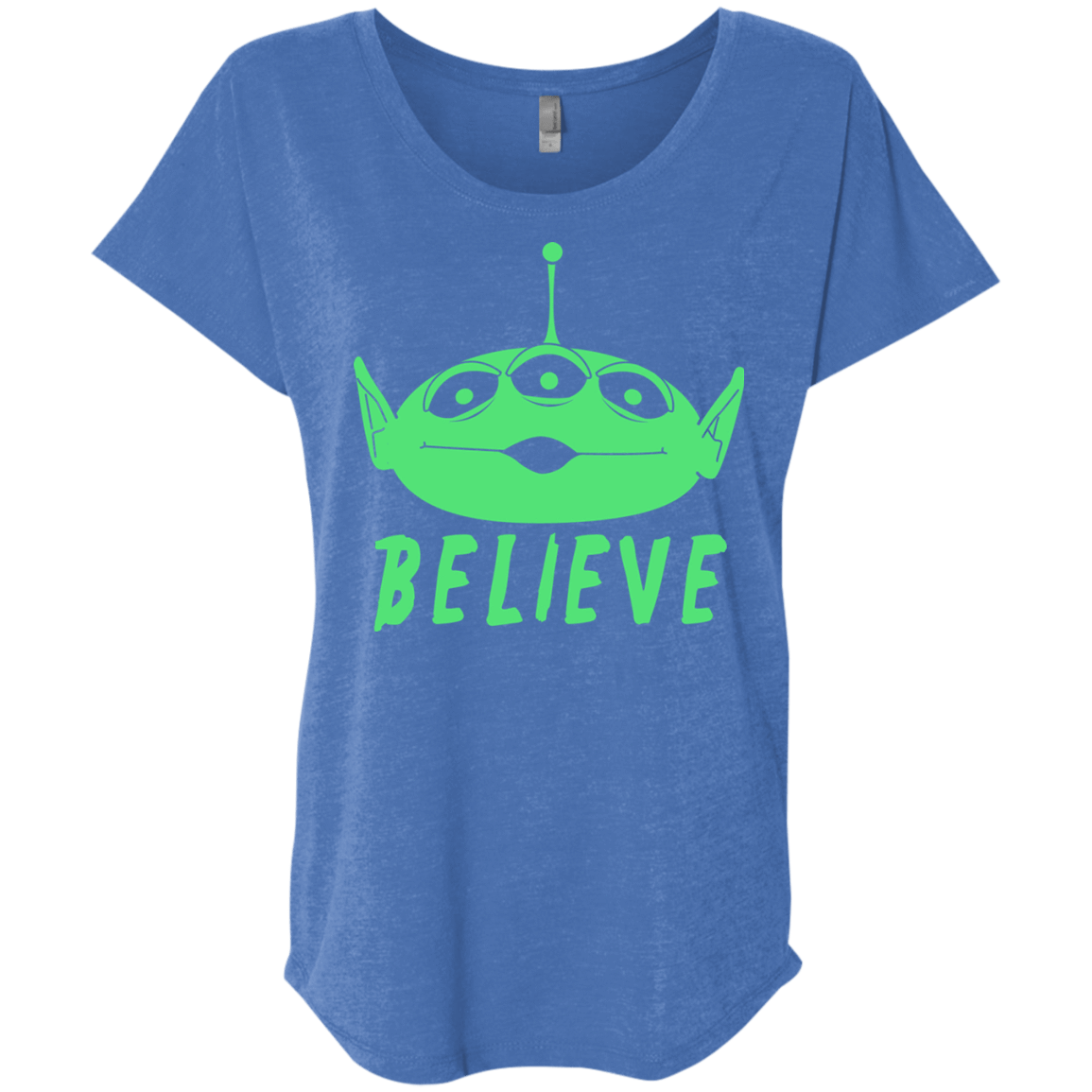 T-Shirts Vintage Royal / X-Small Believe Triblend Dolman Sleeve