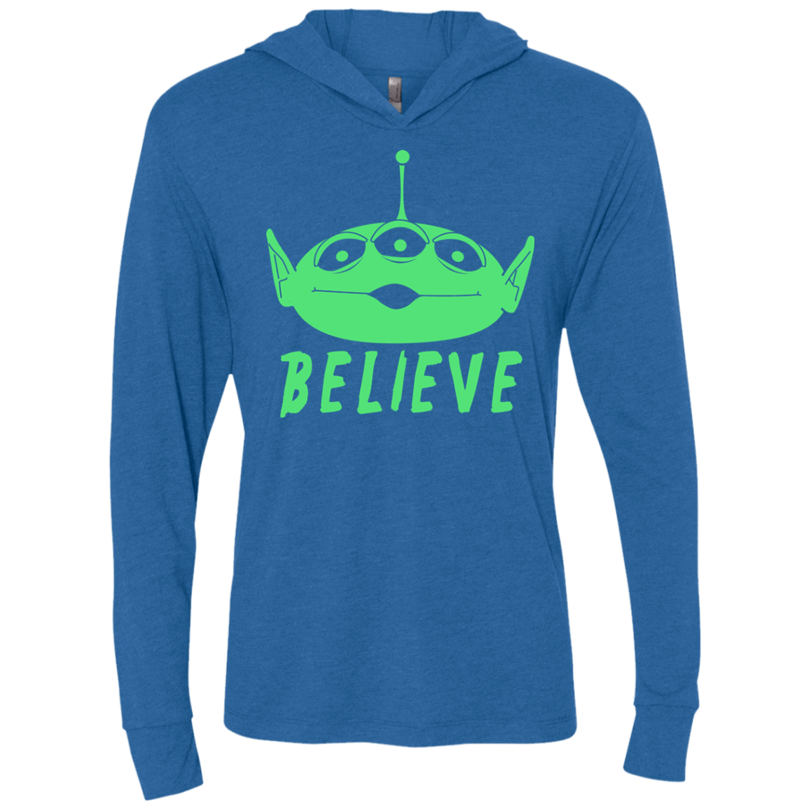 T-Shirts Vintage Royal / X-Small Believe Triblend Long Sleeve Hoodie Tee