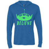 T-Shirts Vintage Royal / X-Small Believe Triblend Long Sleeve Hoodie Tee