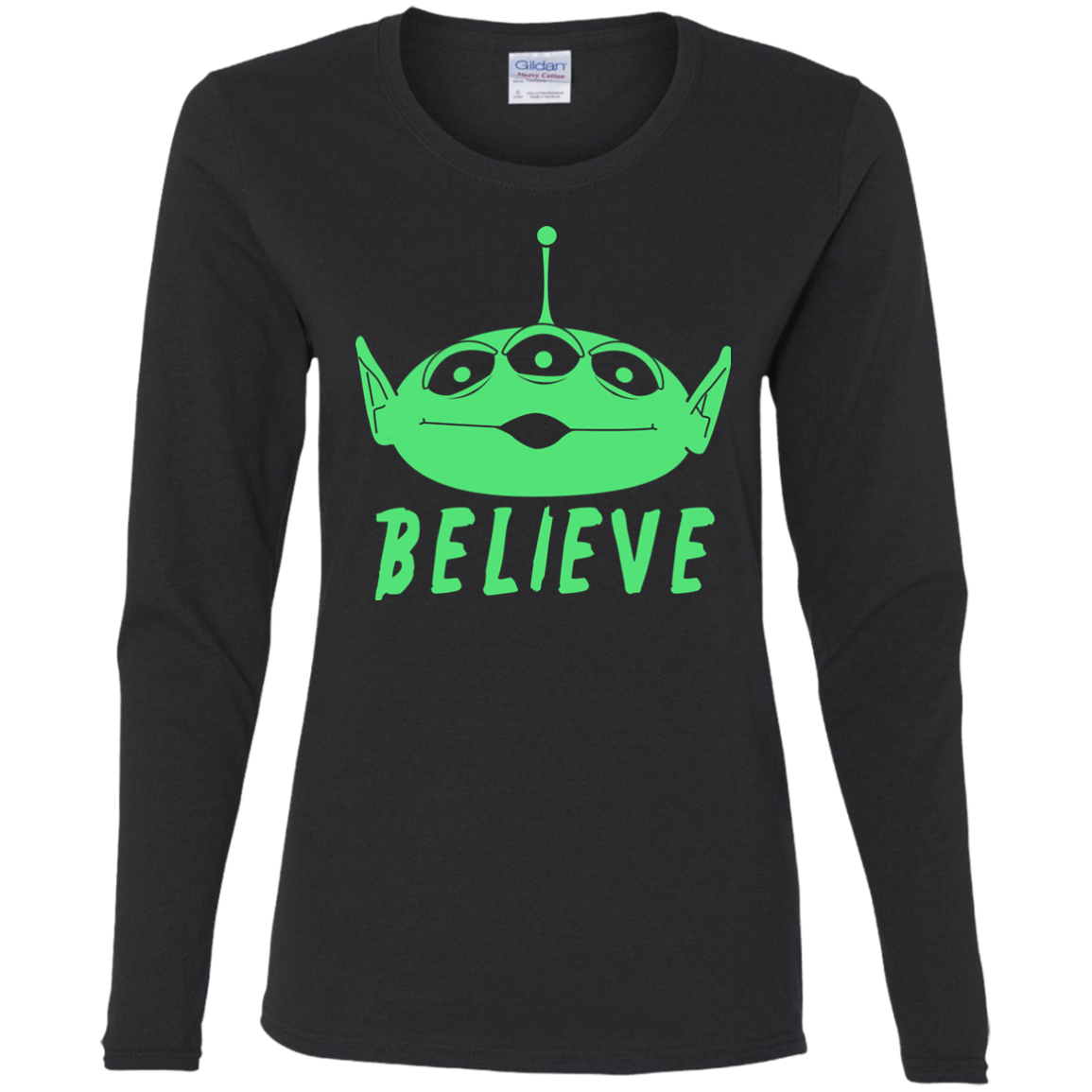 T-Shirts Black / S Believe Women's Long Sleeve T-Shirt