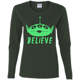 T-Shirts Forest / S Believe Women's Long Sleeve T-Shirt