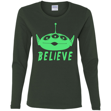 T-Shirts Forest / S Believe Women's Long Sleeve T-Shirt