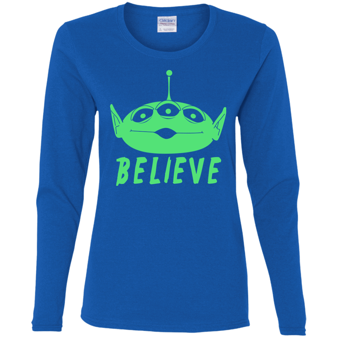 T-Shirts Royal / S Believe Women's Long Sleeve T-Shirt