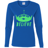 T-Shirts Royal / S Believe Women's Long Sleeve T-Shirt