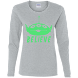 T-Shirts Sport Grey / S Believe Women's Long Sleeve T-Shirt