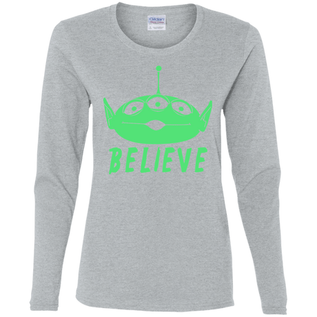 T-Shirts Sport Grey / S Believe Women's Long Sleeve T-Shirt