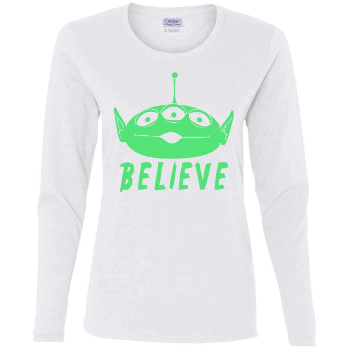 T-Shirts White / S Believe Women's Long Sleeve T-Shirt