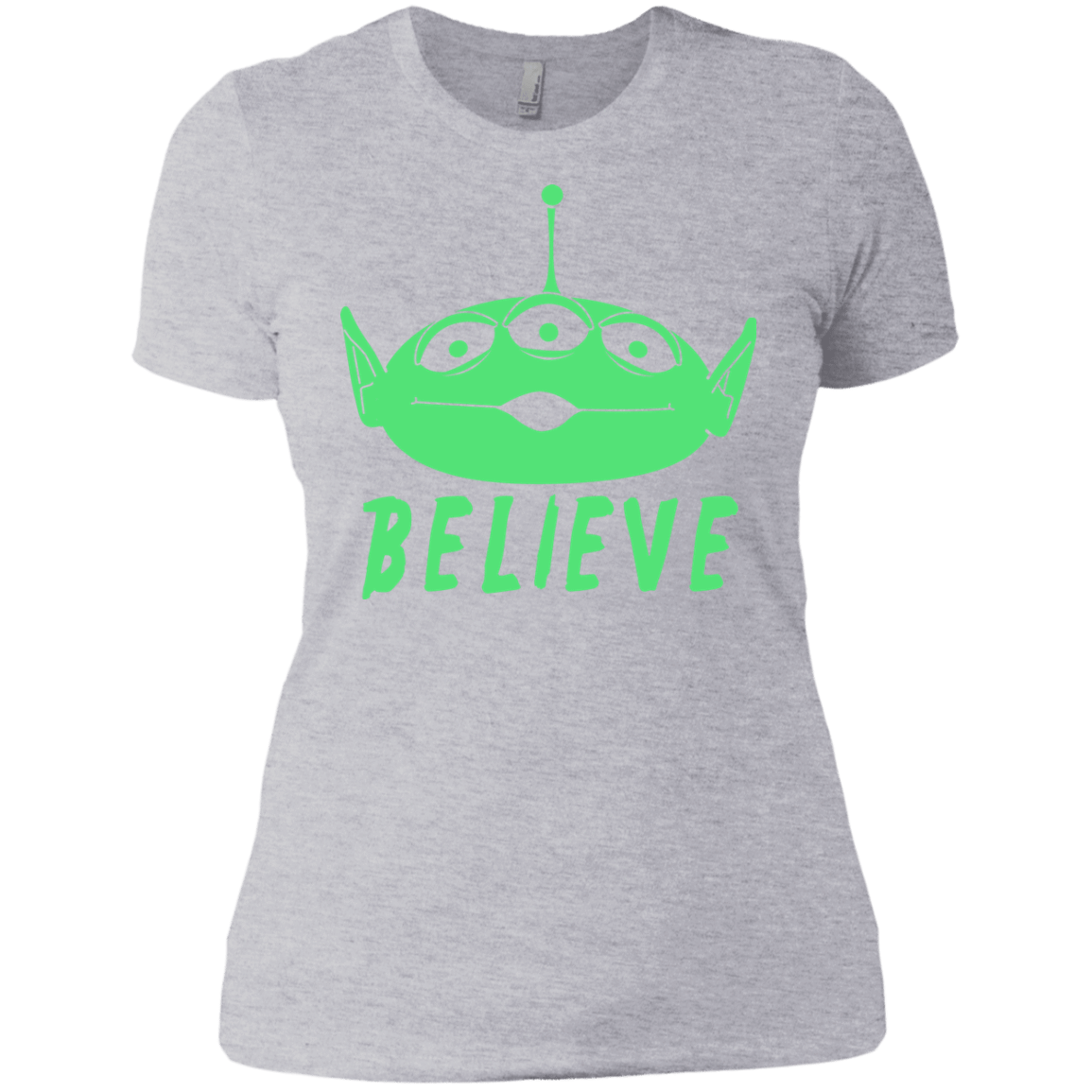 T-Shirts Heather Grey / X-Small Believe Women's Premium T-Shirt