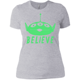 T-Shirts Heather Grey / X-Small Believe Women's Premium T-Shirt
