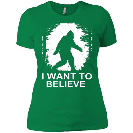 T-Shirts Kelly Green / X-Small Believe Women's Premium T-Shirt