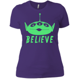 T-Shirts Purple Rush/ / X-Small Believe Women's Premium T-Shirt