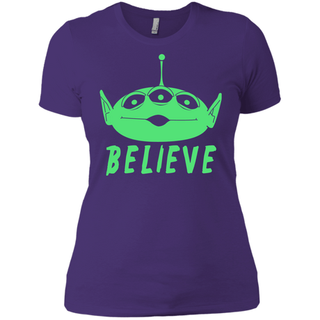 T-Shirts Purple Rush/ / X-Small Believe Women's Premium T-Shirt
