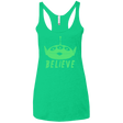 T-Shirts Envy / X-Small Believe Women's Triblend Racerback Tank
