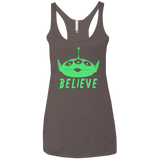 T-Shirts Macchiato / X-Small Believe Women's Triblend Racerback Tank