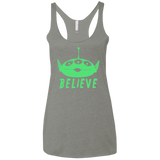 T-Shirts Venetian Grey / X-Small Believe Women's Triblend Racerback Tank