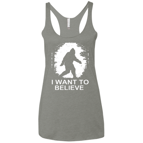 T-Shirts Venetian Grey / X-Small Believe Women's Triblend Racerback Tank