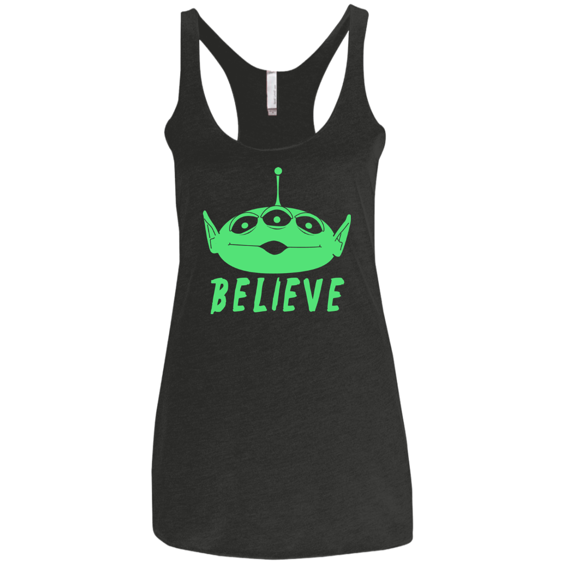 T-Shirts Vintage Black / X-Small Believe Women's Triblend Racerback Tank