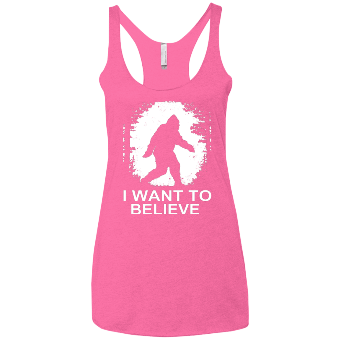 T-Shirts Vintage Pink / X-Small Believe Women's Triblend Racerback Tank