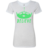 T-Shirts Heather White / S Believe Women's Triblend T-Shirt