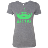 T-Shirts Premium Heather / S Believe Women's Triblend T-Shirt