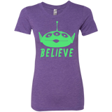 T-Shirts Purple Rush / S Believe Women's Triblend T-Shirt
