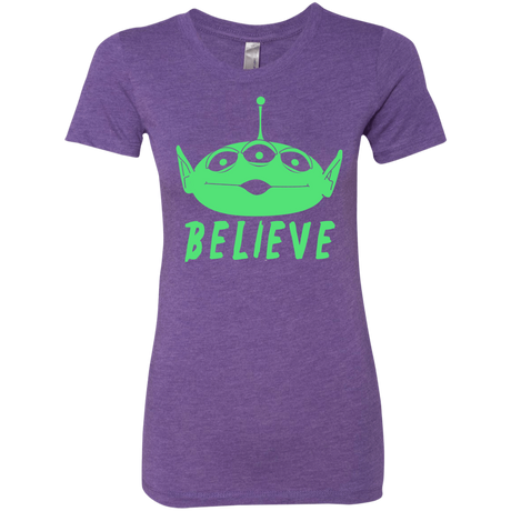 T-Shirts Purple Rush / S Believe Women's Triblend T-Shirt