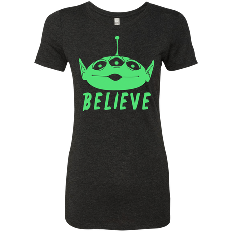 T-Shirts Vintage Black / S Believe Women's Triblend T-Shirt