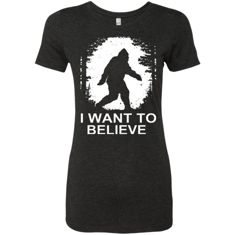 T-Shirts Vintage Black / Small Believe Women's Triblend T-Shirt