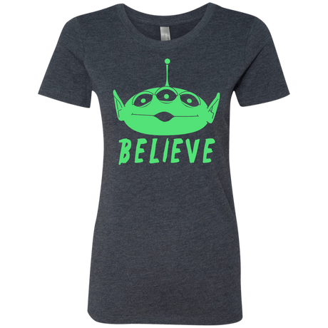 T-Shirts Vintage Navy / S Believe Women's Triblend T-Shirt