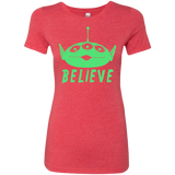 T-Shirts Vintage Red / S Believe Women's Triblend T-Shirt