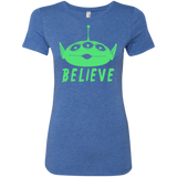 T-Shirts Vintage Royal / S Believe Women's Triblend T-Shirt