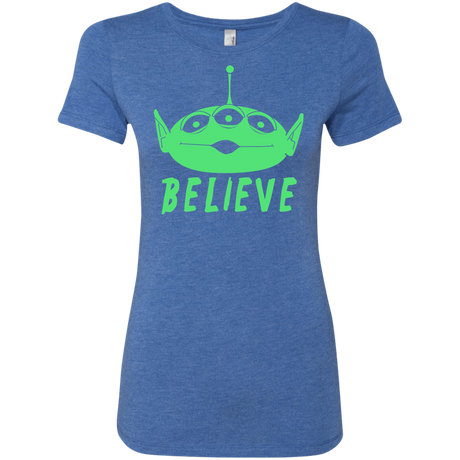 T-Shirts Vintage Royal / S Believe Women's Triblend T-Shirt
