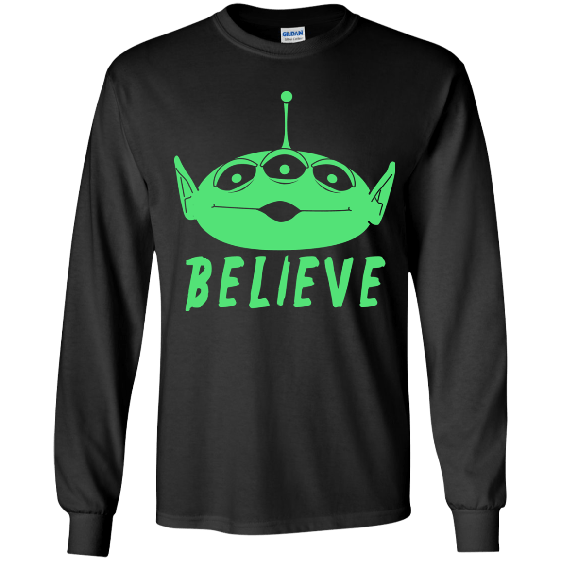 T-Shirts Black / YS Believe Youth Long Sleeve T-Shirt