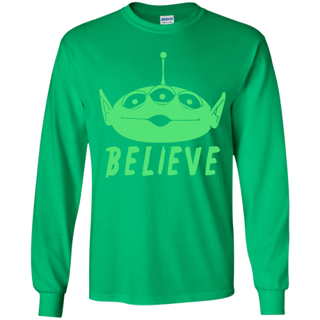 T-Shirts Irish Green / YS Believe Youth Long Sleeve T-Shirt