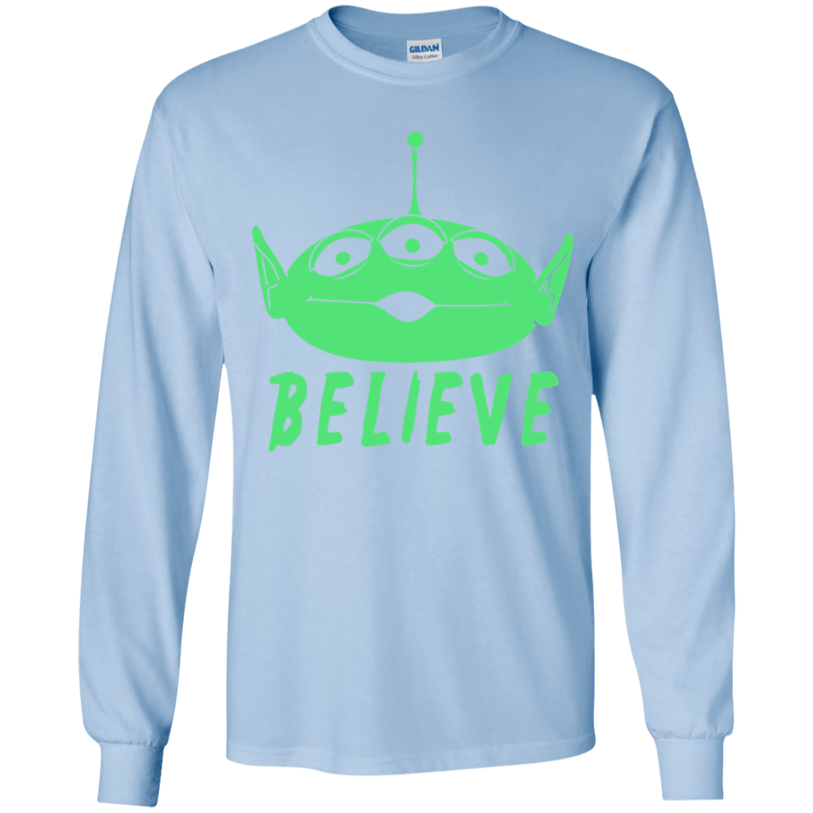 T-Shirts Light Blue / YS Believe Youth Long Sleeve T-Shirt