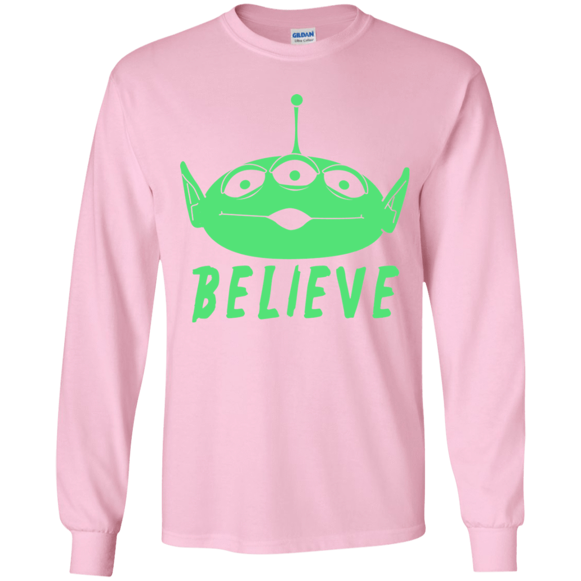 T-Shirts Light Pink / YS Believe Youth Long Sleeve T-Shirt